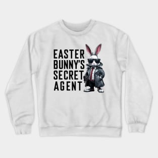 Easter Bunny Secret Agent Crewneck Sweatshirt